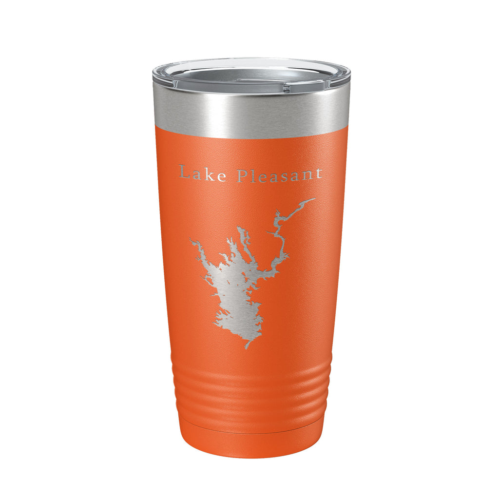 Lake Pleasant Map Tumbler Travel Mug Insulated Laser Engraved Coffee Cup Arizona 20 oz