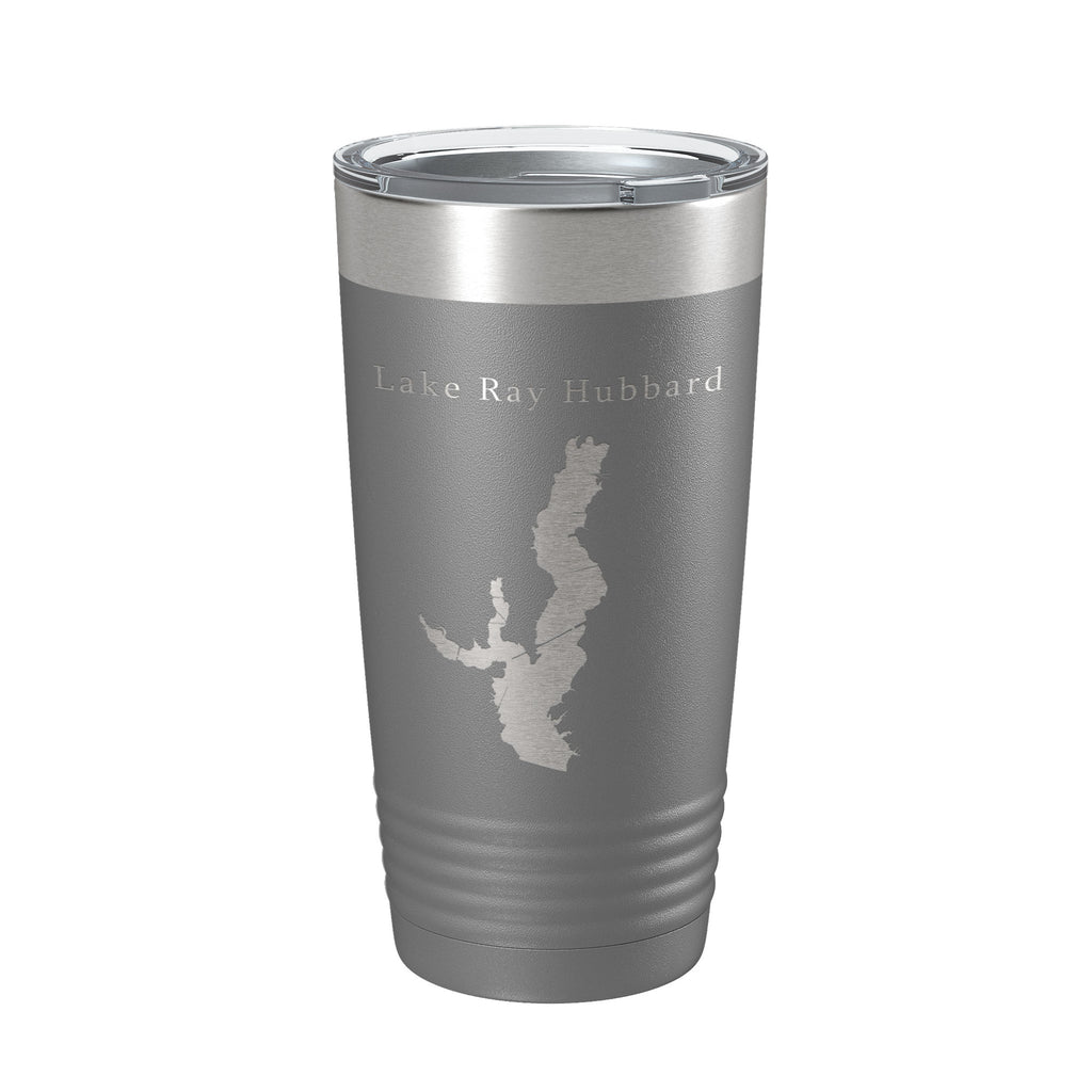 Lake Ray Hubbard Map Tumbler Travel Mug Insulated Laser Engraved Coffee Cup Texas 20 oz