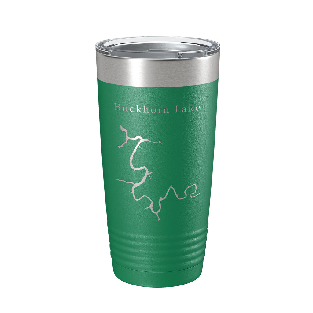 Buckhorn Lake Map Tumbler Travel Mug Insulated Laser Engraved Coffee Cup Kentucky 20 oz