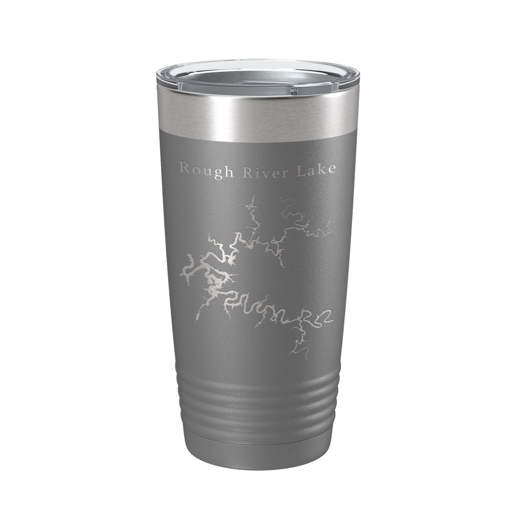 Rough River Lake Map Tumbler Travel Mug Insulated Laser Engraved Coffee Cup Kentucky 20 oz