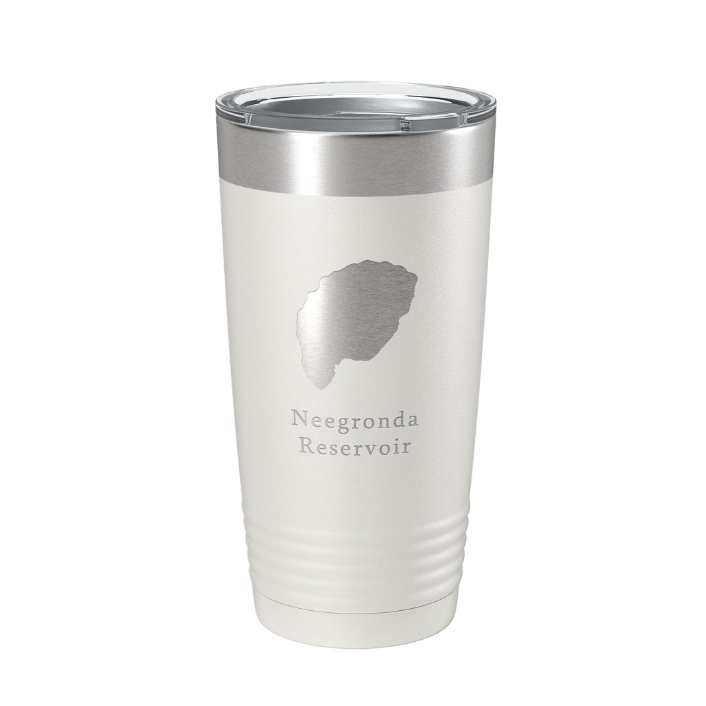 Neegronda Reservoir Tumbler Lake Map Travel Mug Insulated Laser Engraved Coffee Cup Colorado 20 oz