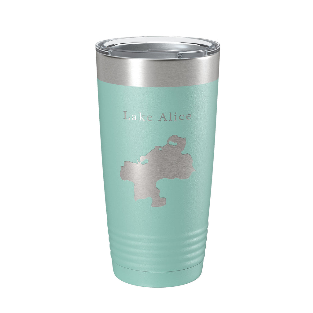 Lake Alice Map Tumbler Travel Mug Insulated Laser Engraved Coffee Cup Florida 20 oz