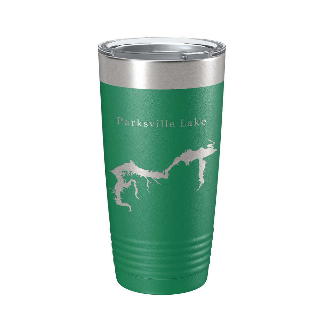 Parksville Lake Map Tumbler Travel Mug Insulated Laser Engraved Coffee Cup Tennessee 20 oz