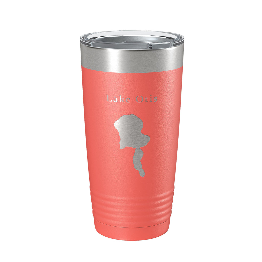 Lake Otis Map Tumbler Travel Mug Insulated Laser Engraved Coffee Cup Florida 20 oz