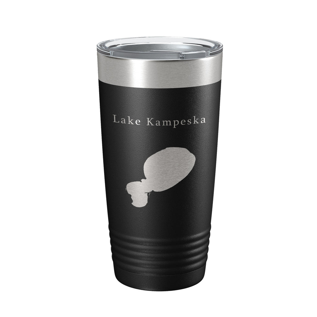 Lake Kampeska Map Tumbler Travel Mug Insulated Laser Engraved Coffee Cup South Dakota 20 oz