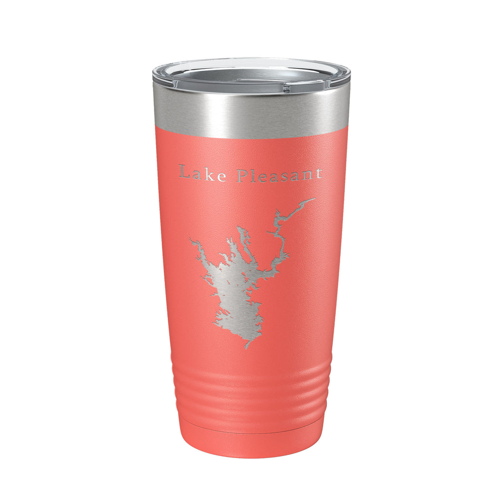 Lake Pleasant Map Tumbler Travel Mug Insulated Laser Engraved Coffee Cup Arizona 20 oz