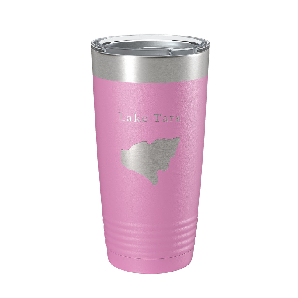 Lake Tara Map Tumbler Travel Mug Insulated Laser Engraved Coffee Cup Georgia 20 oz