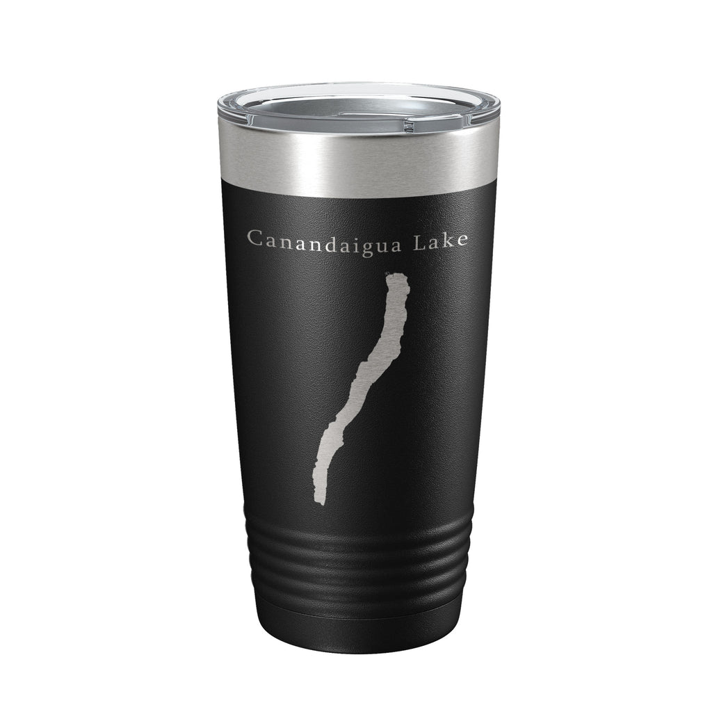 Canandaigua Lake Map Tumbler Travel Mug Insulated Laser Engraved Coffee Cup New York 20 oz