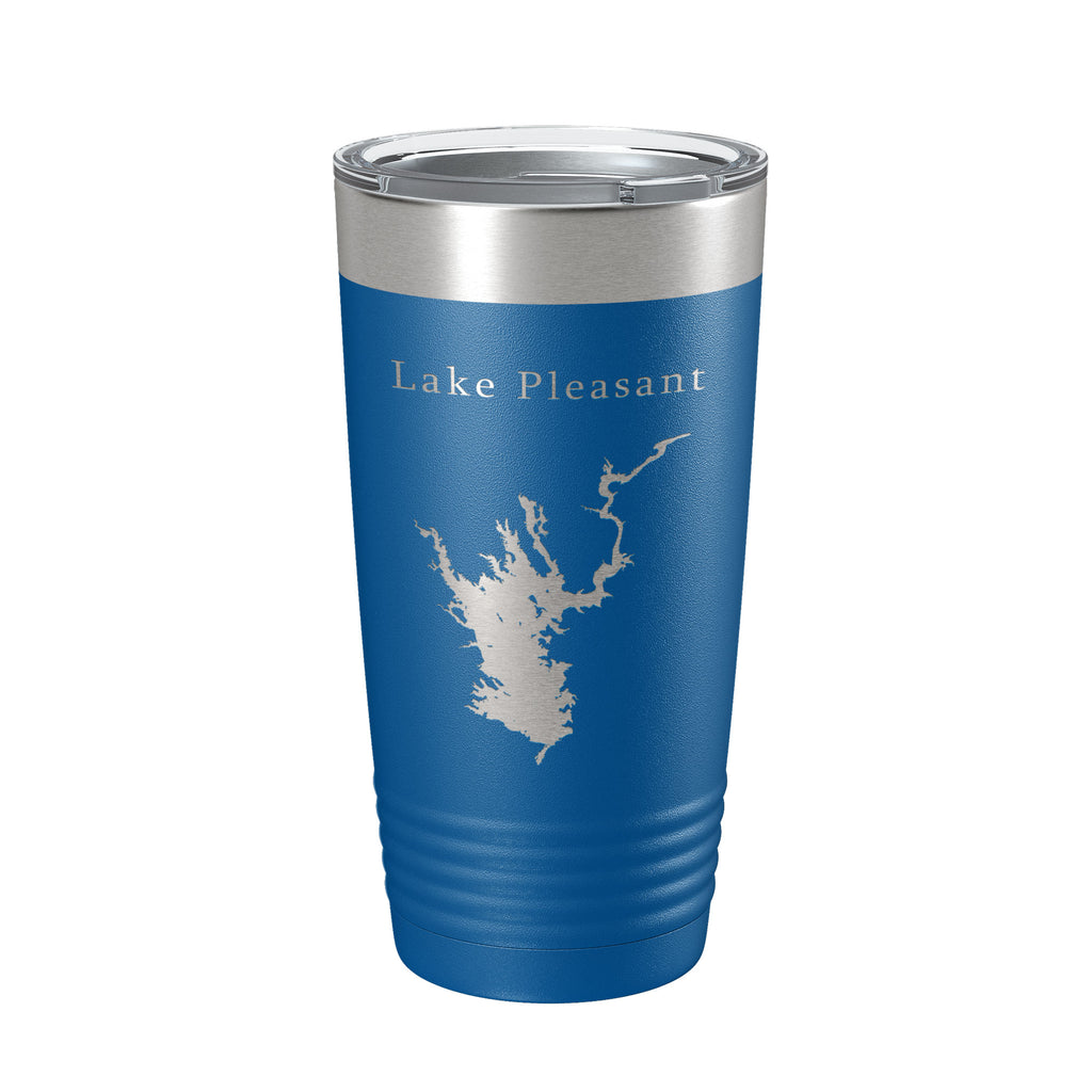 Lake Pleasant Map Tumbler Travel Mug Insulated Laser Engraved Coffee Cup Arizona 20 oz