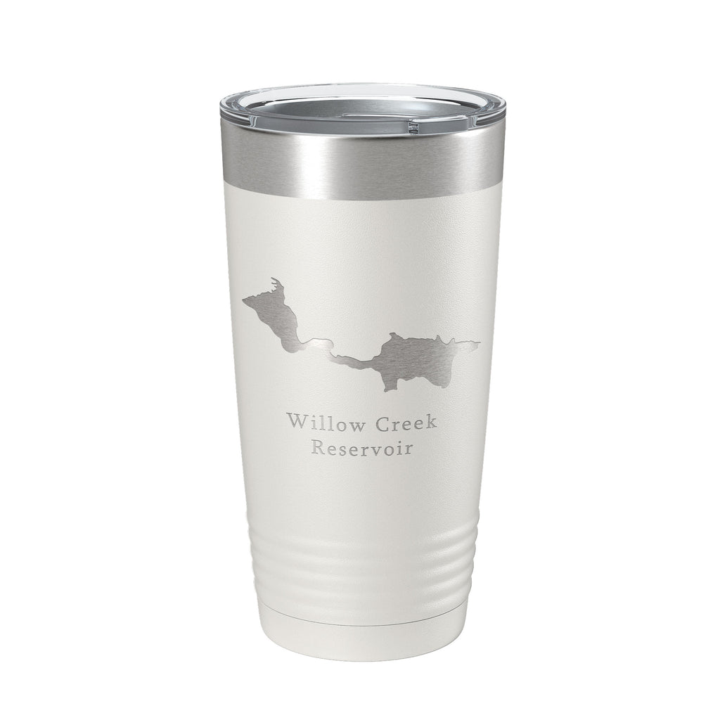 Willow Creek Reservoir Arapaho Tumbler Lake Map Travel Mug Insulated Laser Engraved Coffee Cup Colorado 20 oz