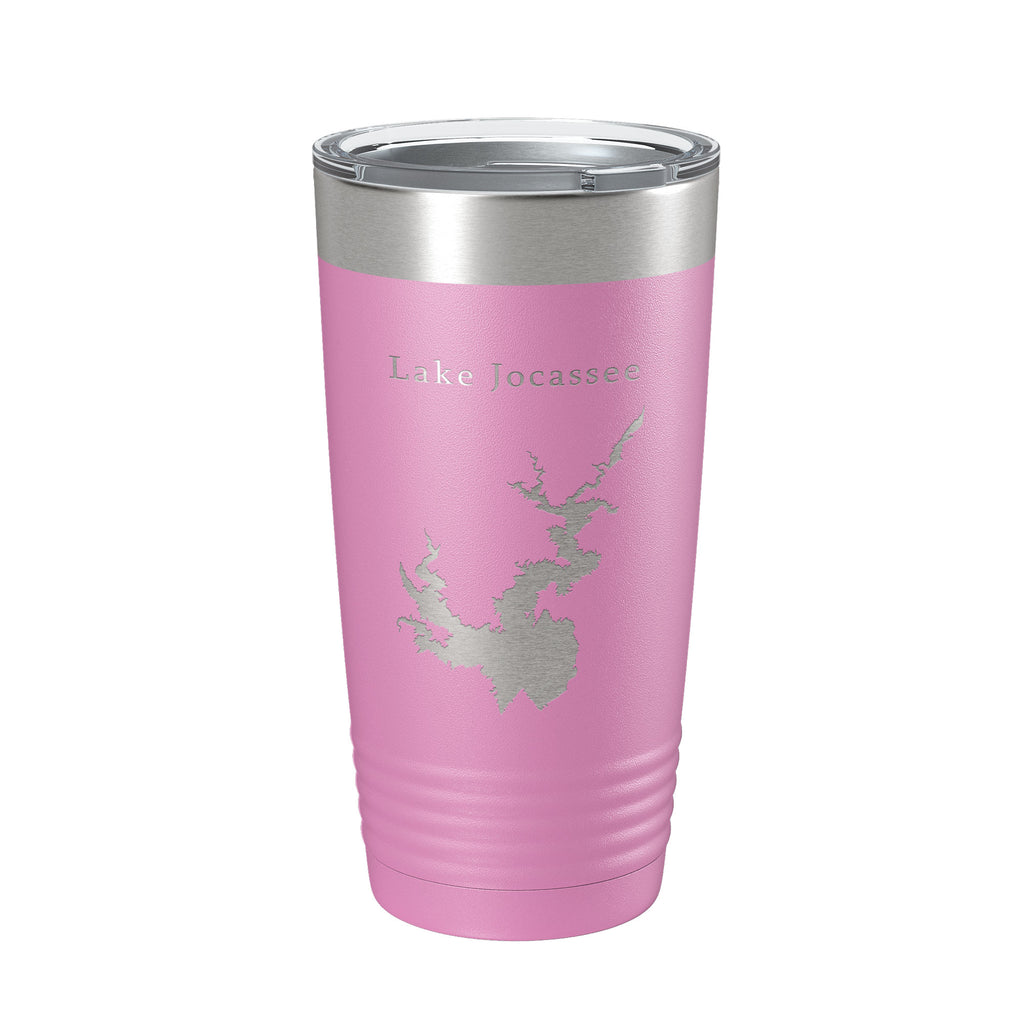 Lake Jocassee Map Tumbler Travel Mug Insulated Laser Engraved Coffee Cup North South Carolina 20 oz