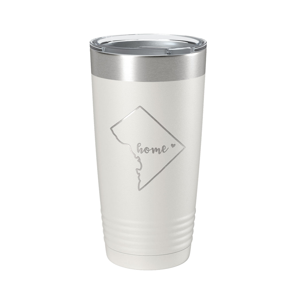 District of Columbia Tumbler Home State Travel Mug Insulated Laser Engraved Map Coffee Cup 20 oz