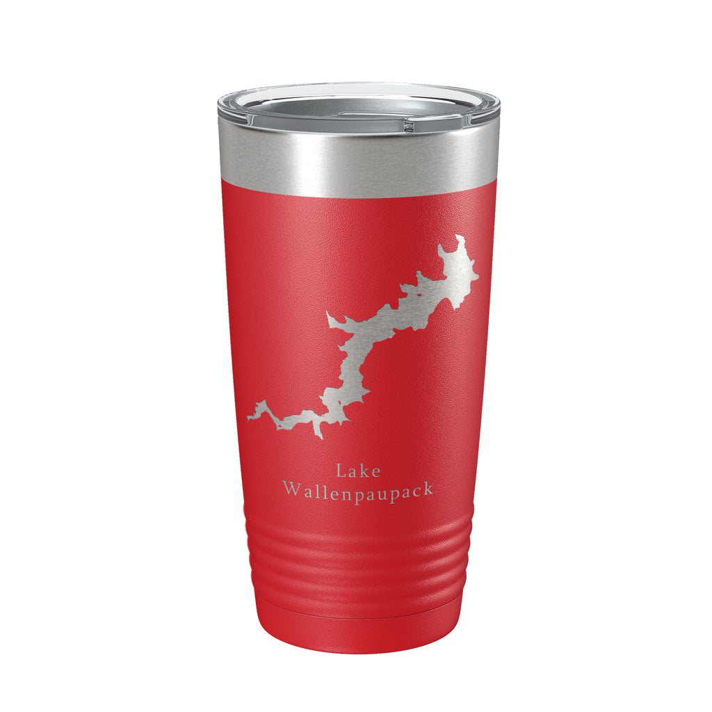 Lake Wallenpaupack Map Tumbler Travel Mug Insulated Laser Engraved Coffee Cup Pennsylvania 20 oz