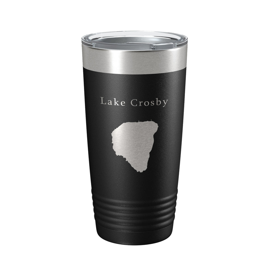 Lake Crosby Map Tumbler Travel Mug Insulated Laser Engraved Coffee Cup Florida 20 oz