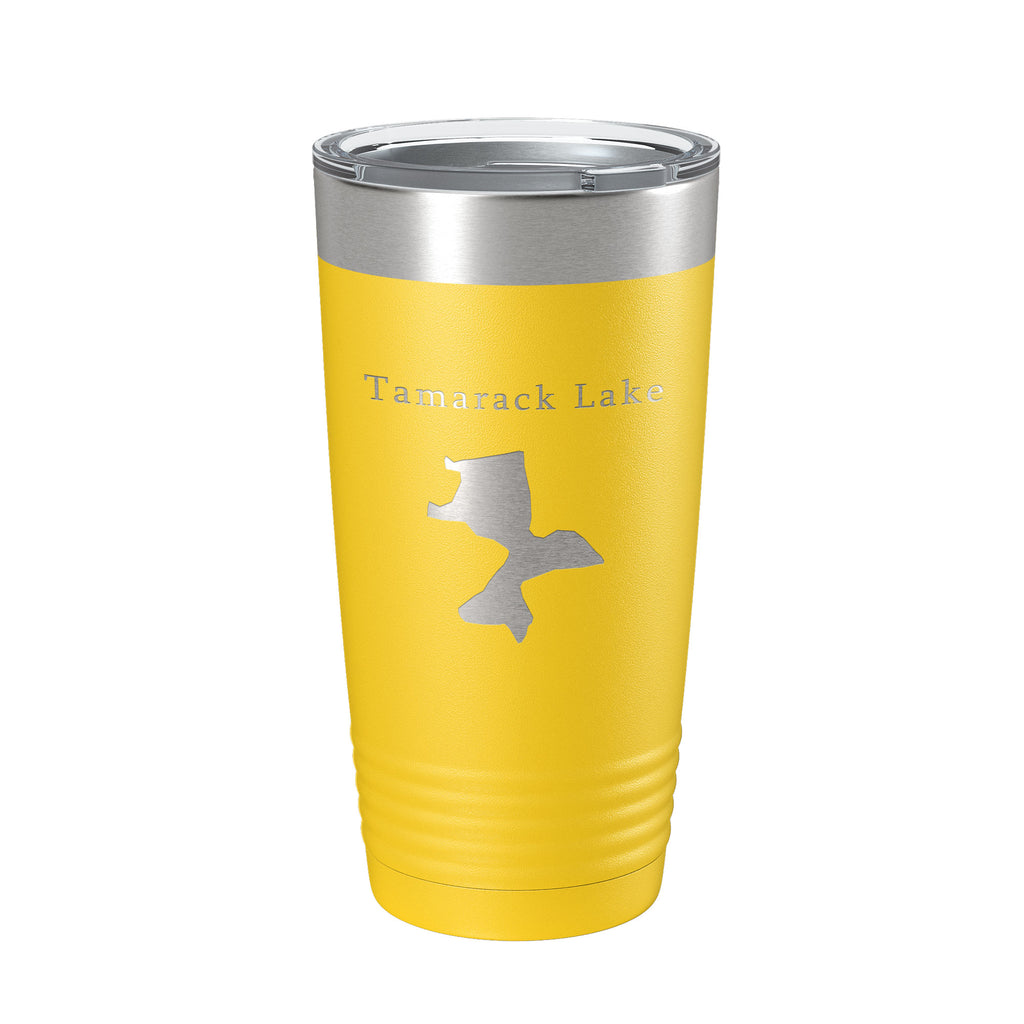 Tamarack Lake Map Tumbler Travel Mug Insulated Laser Engraved Coffee Cup Pinckney Huron River Chain of Lakes Michigan 20 oz