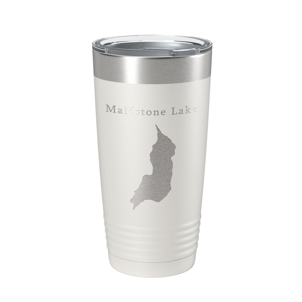 Maidstone Lake Map Tumbler Travel Mug Insulated Laser Engraved Coffee Cup Vermont 20 oz