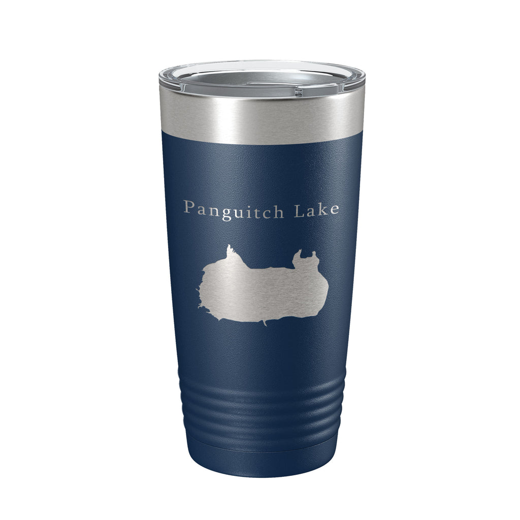 Panguitch Lake Map Tumbler Travel Mug Insulated Laser Engraved Coffee Cup Utah 20 oz