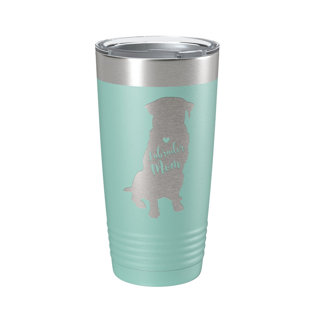 Labrador Retriever Lab Mom Tumbler Dog Travel Mug Gift Insulated Laser Engraved Coffee Cup 20 oz