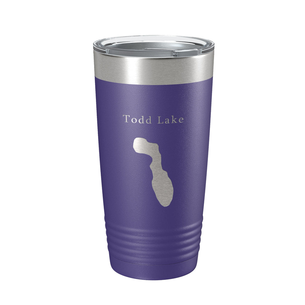 Todd Lake Map Tumbler Travel Mug Insulated Laser Engraved Coffee Cup Oregon 20 oz