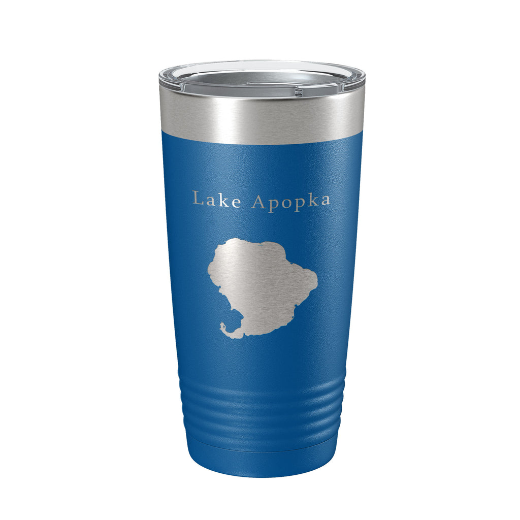 Lake Apopka Map Tumbler Travel Mug Insulated Laser Engraved Coffee Cup Florida 20 oz