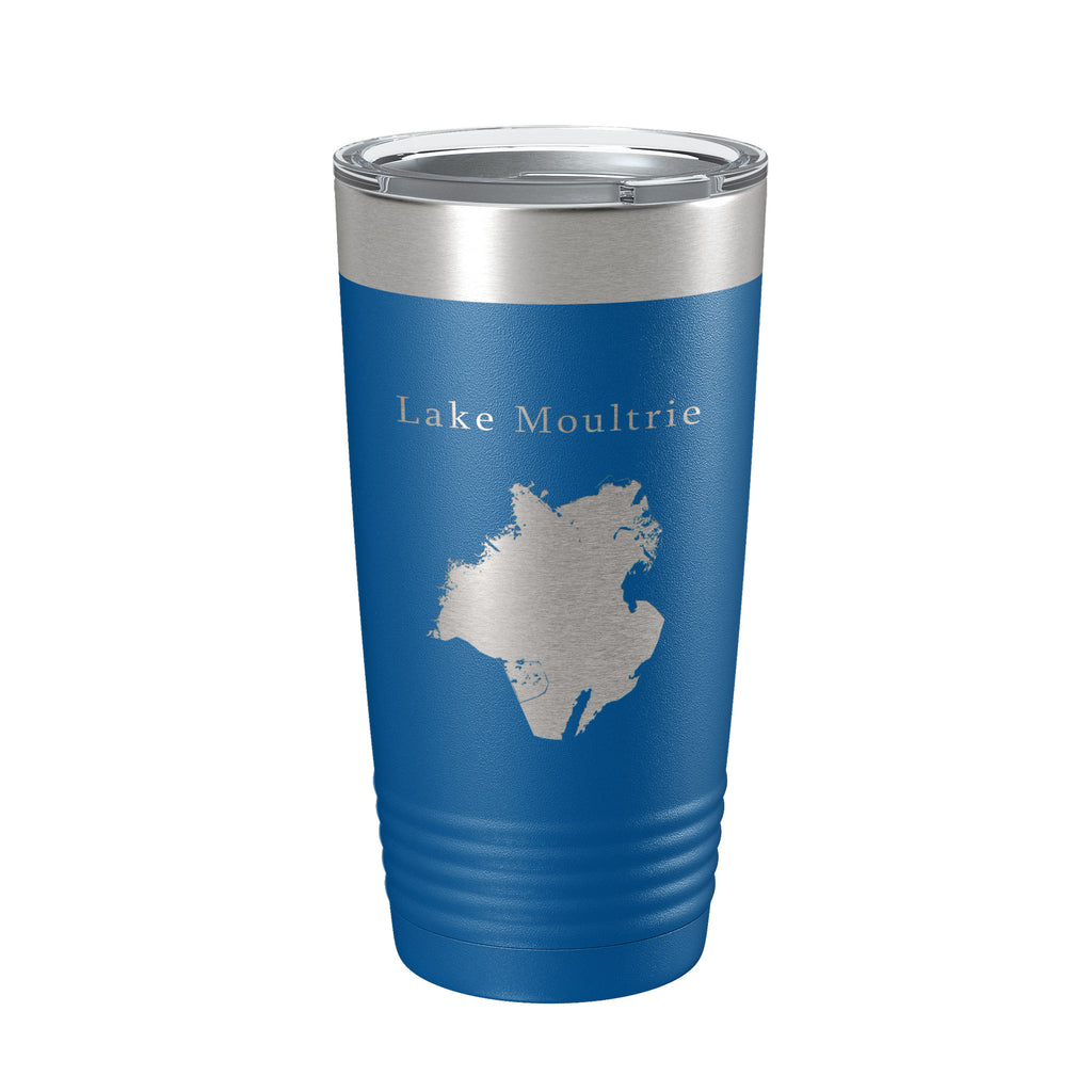 Lake Moultrie Map Tumbler Travel Mug Insulated Laser Engraved Coffee Cup South Carolina 20 oz