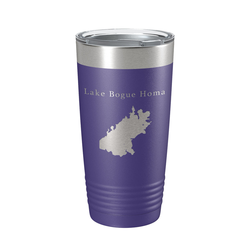 Lake Bogue Homa Map Tumbler Travel Mug Insulated Laser Engraved Coffee Cup Mississippi 20 oz