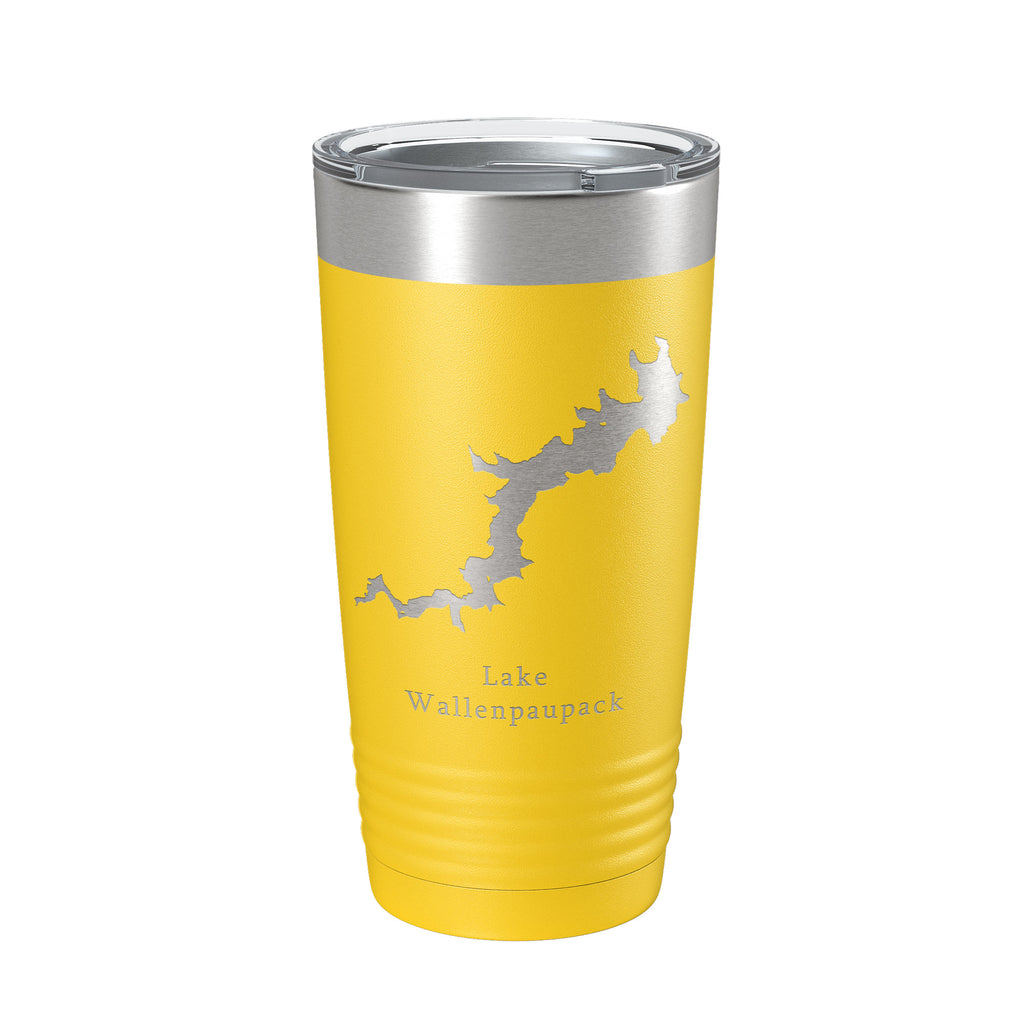 Lake Wallenpaupack Map Tumbler Travel Mug Insulated Laser Engraved Coffee Cup Pennsylvania 20 oz