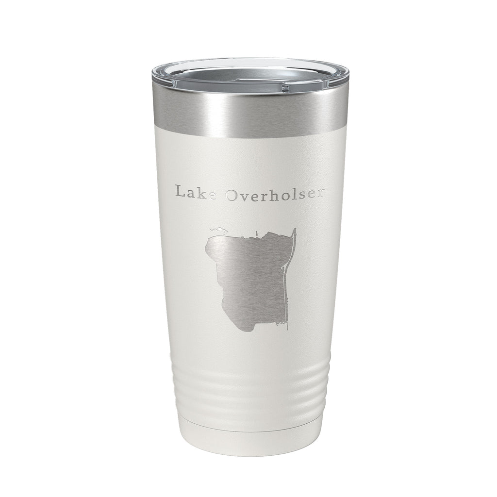 Lake Overholser Map Tumbler Travel Mug Insulated Laser Engraved Coffee Cup Oklahoma 20 oz