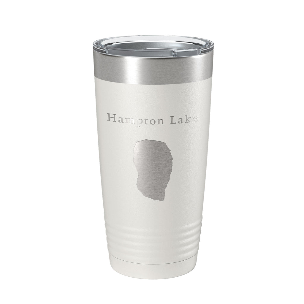 Hampton Lake Map Tumbler Travel Mug Insulated Laser Engraved Coffee Cup Florida 20 oz