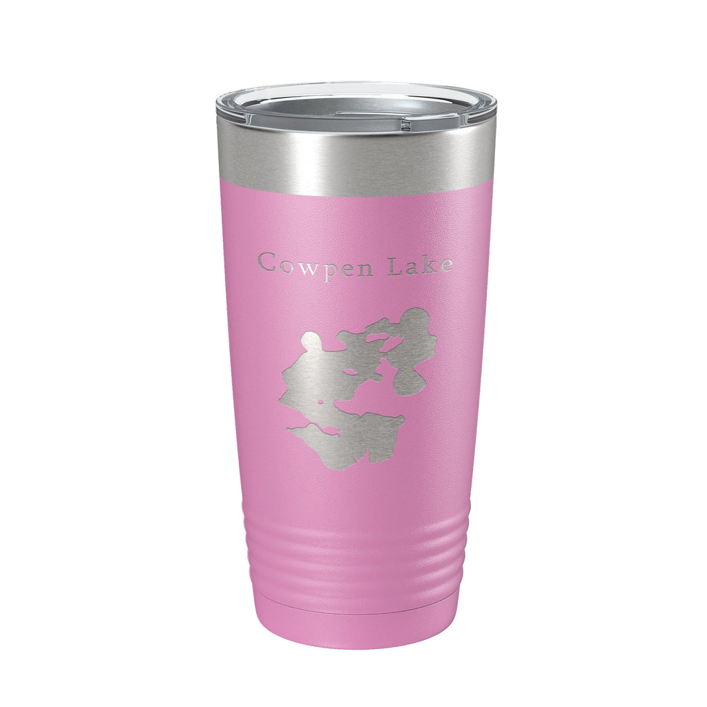 Cowpen Lake Map Tumbler Travel Mug Insulated Laser Engraved Coffee Cup Florida 20 oz