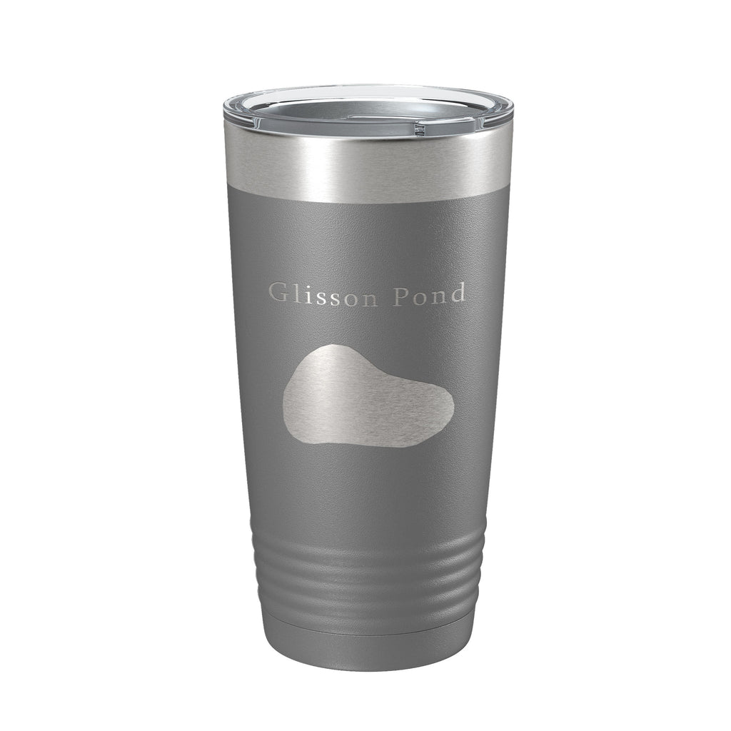 Glisson Pond Tumbler Lake Map Travel Mug Insulated Laser Engraved Coffee Cup Florida 20 oz