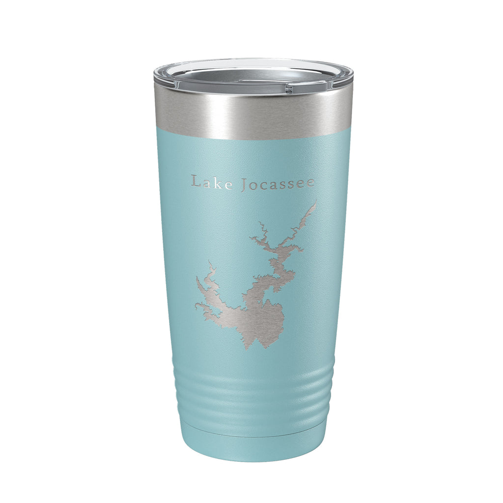 Lake Jocassee Map Tumbler Travel Mug Insulated Laser Engraved Coffee Cup North South Carolina 20 oz