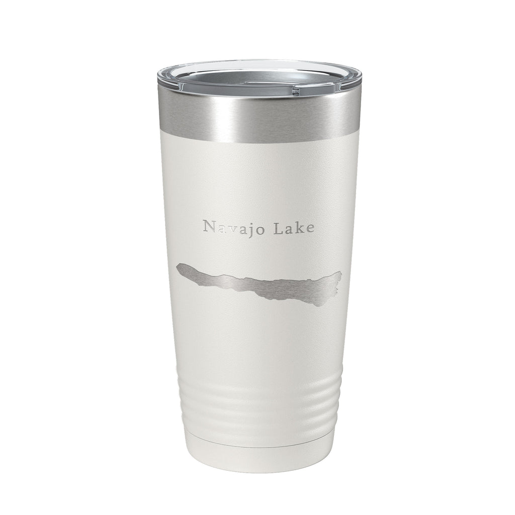 Navajo Lake Map Tumbler Travel Mug Insulated Laser Engraved Coffee Cup Utah 20 oz