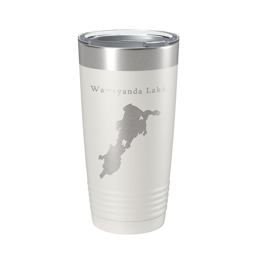 Wawayanda Lake Map Tumbler Travel Mug Insulated Laser Engraved Coffee Cup New Jersey 20 oz