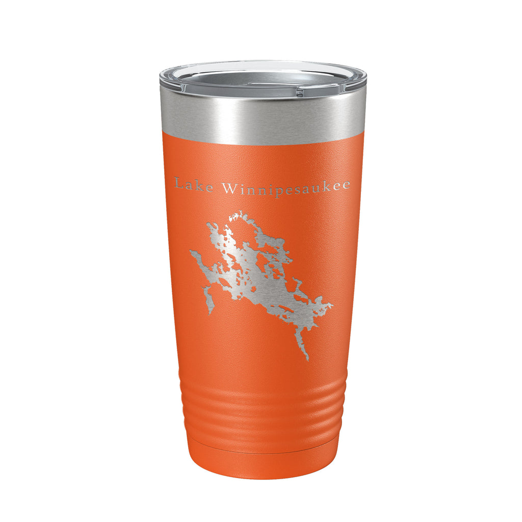 Lake Winnipesaukee Map Tumbler Travel Mug Insulated Laser Engraved Coffee Cup New Hampshire 20 oz