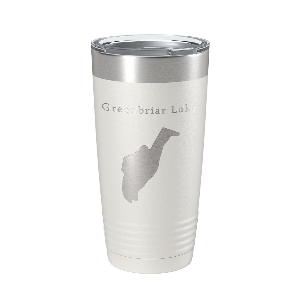 Greenbriar Lake Map Tumbler Travel Mug Insulated Laser Engraved Coffee Cup Maryland 20 oz