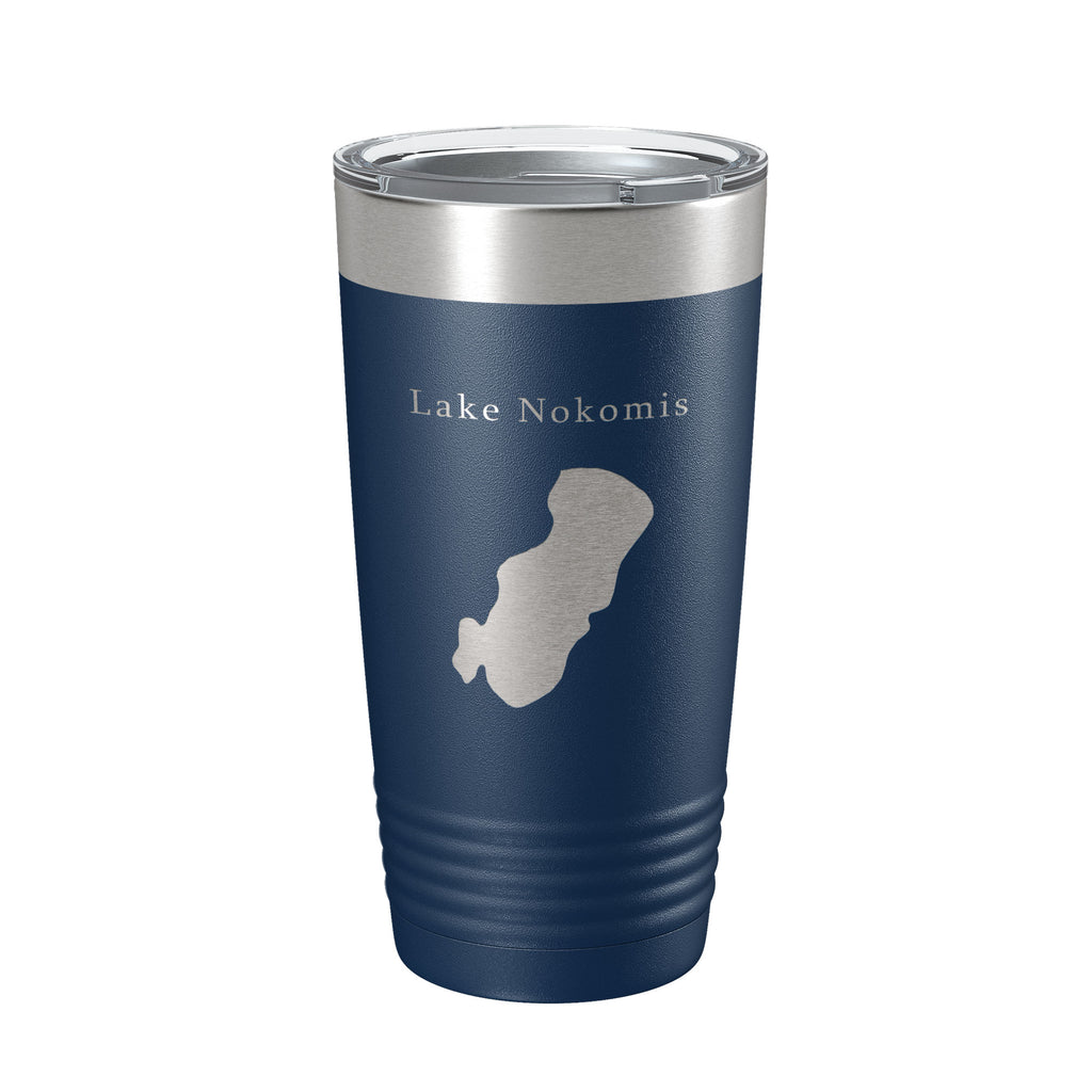 Lake Nokomis Map Tumbler Travel Mug Insulated Laser Engraved Coffee Cup Minnesota 20 oz