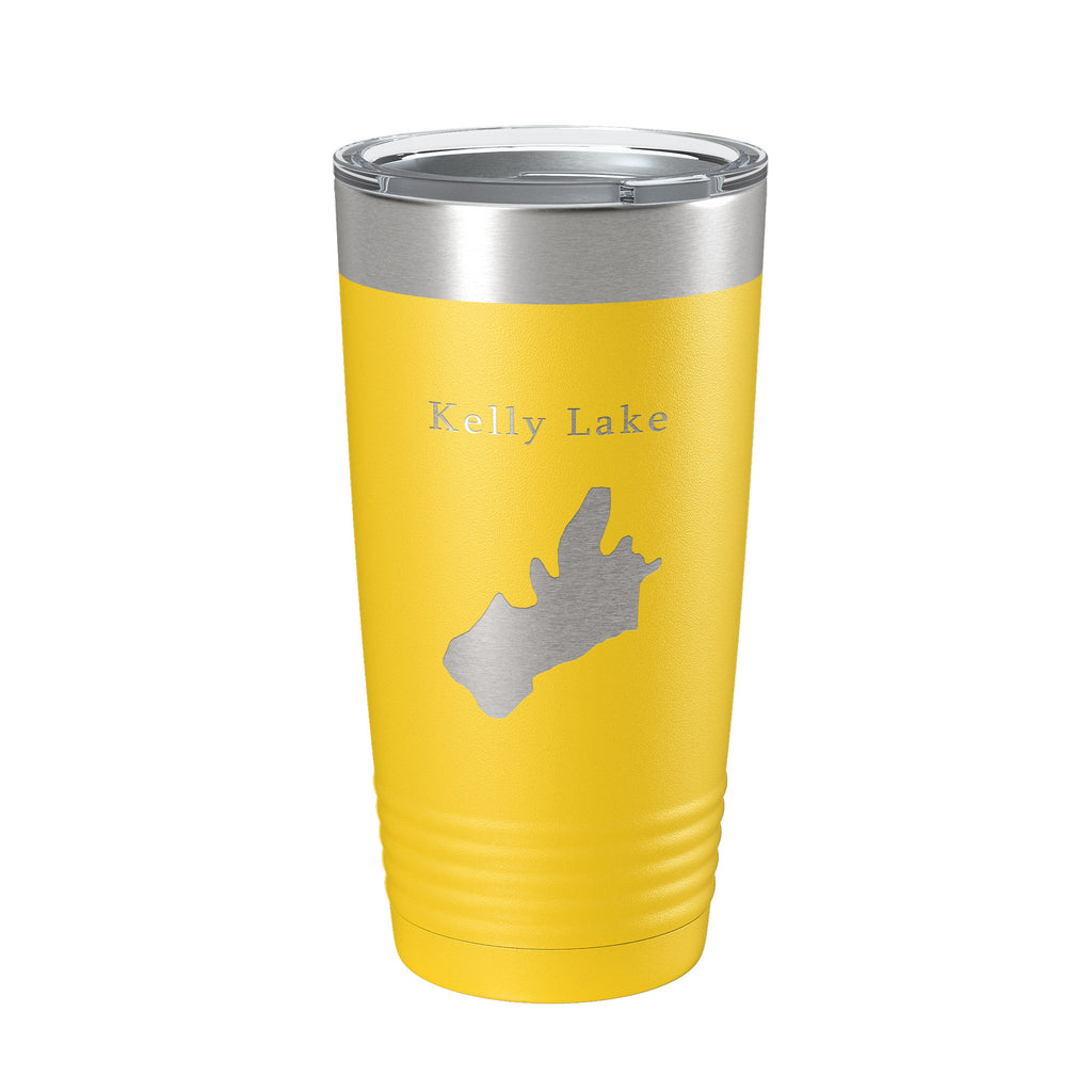 Kelly Lake Map Tumbler Travel Mug Insulated Laser Engraved Coffee Cup California 20 oz