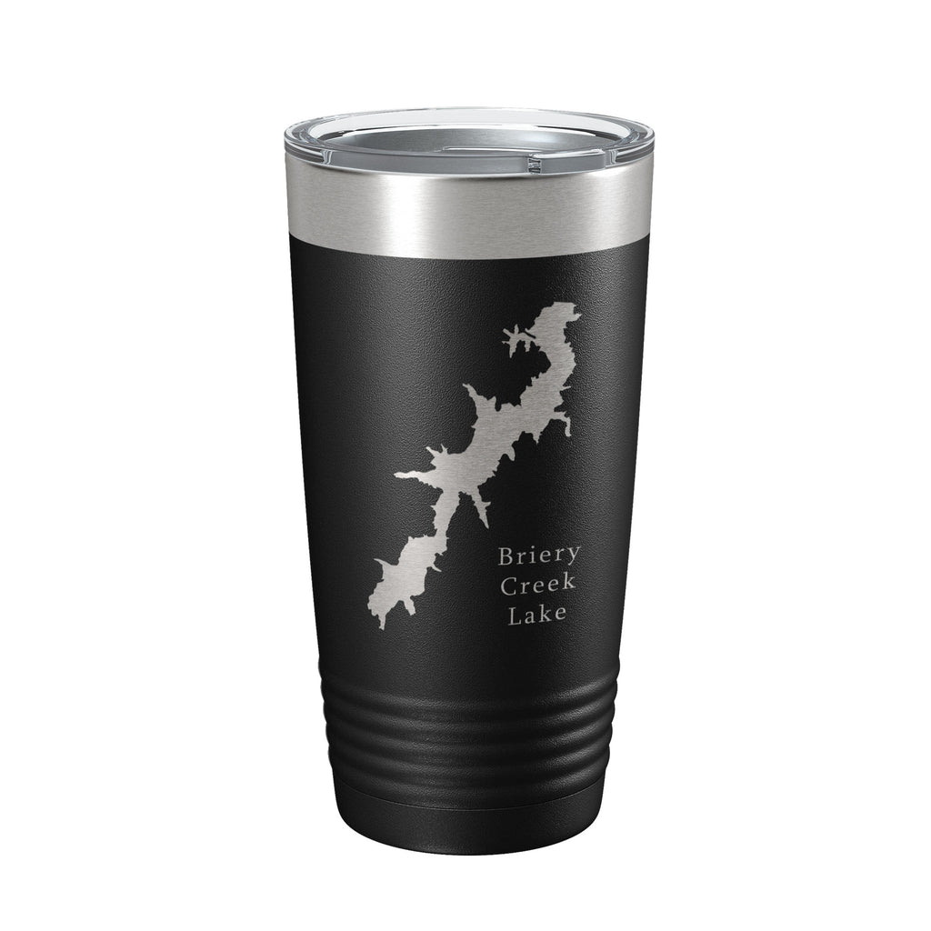 Briery Creek Lake Map Tumbler Travel Mug Insulated Laser Engraved Coffee Cup Virginia 20 oz