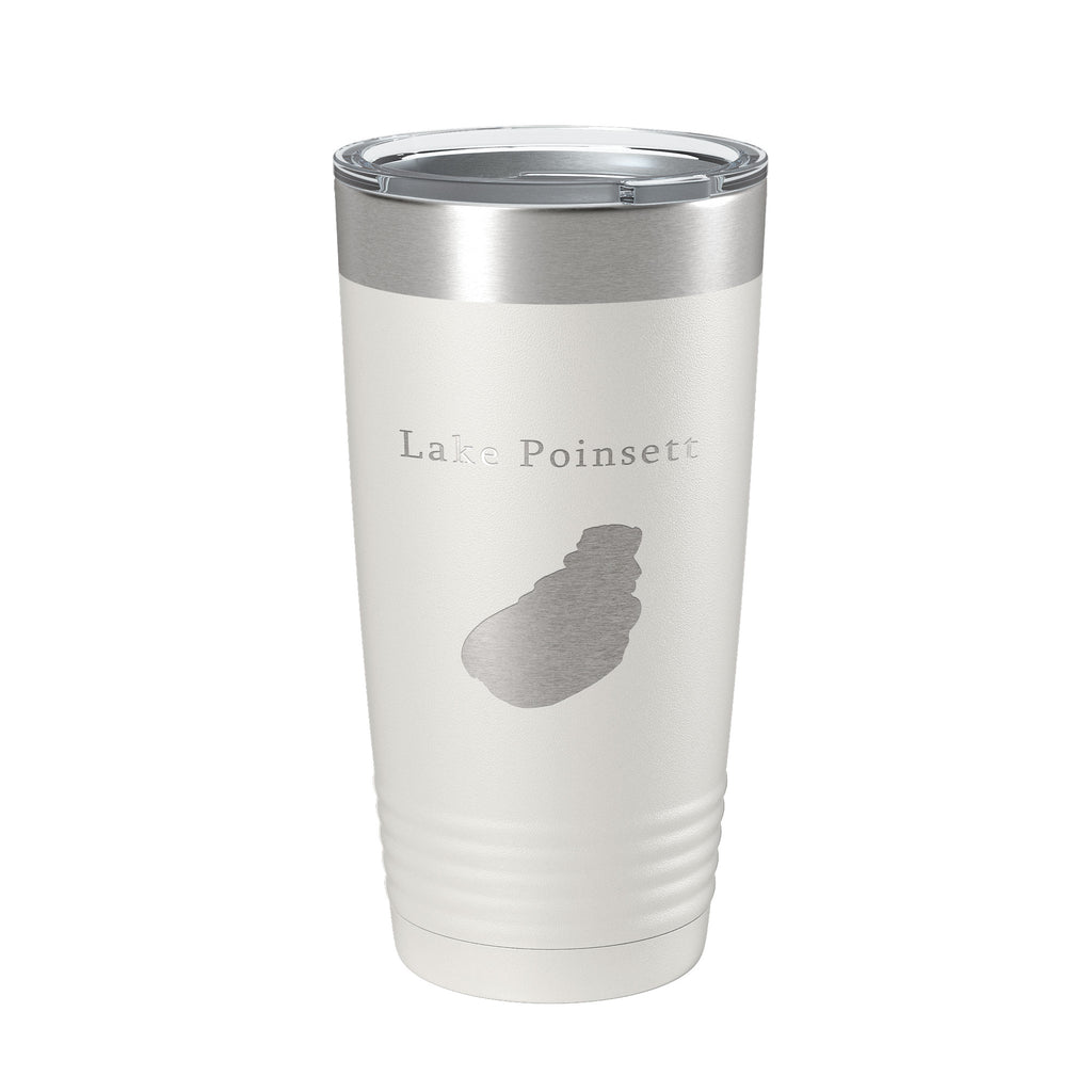 Lake Poinsett Map Tumbler Travel Mug Insulated Laser Engraved Coffee Cup South Dakota 20 oz