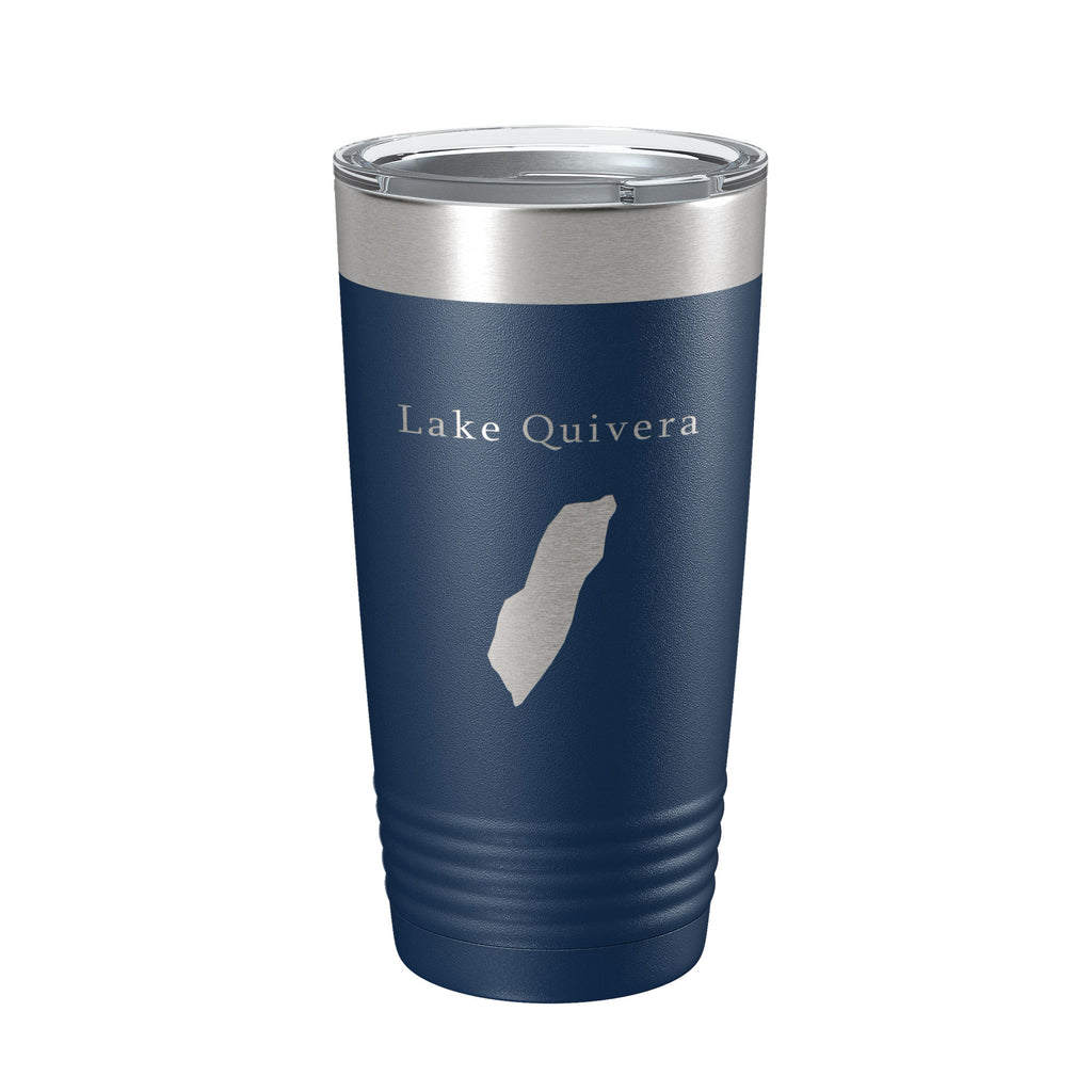 Lake Quivera Map Tumbler Travel Mug Insulated Laser Engraved Coffee Cup Colorado 20 oz