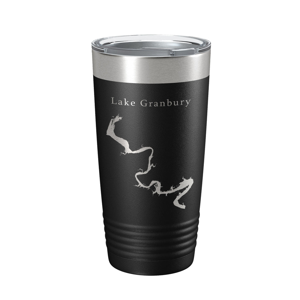 Lake Granbury Map Tumbler Travel Mug Insulated Laser Engraved Coffee Cup Brazos River Texas 20 oz