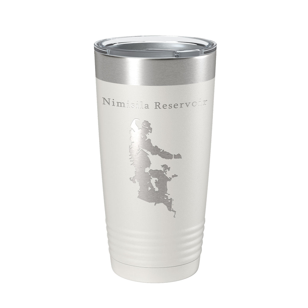 Nimisila Reservoir Tumbler Lake Map Travel Mug Insulated Laser Engraved Coffee Cup Ohio 20 oz