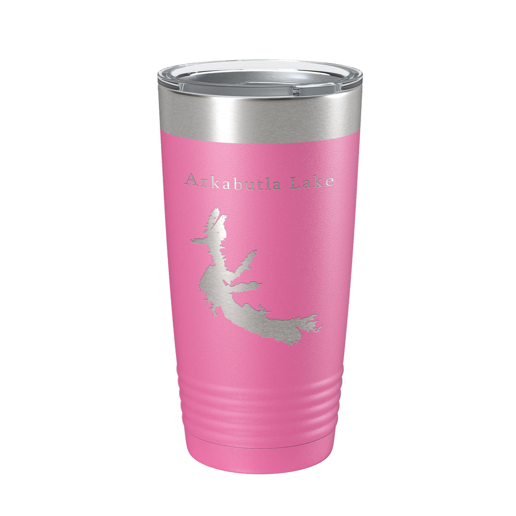 Arkabutla Lake Map Tumbler Travel Mug Insulated Laser Engraved Coffee Cup Mississippi 20 oz