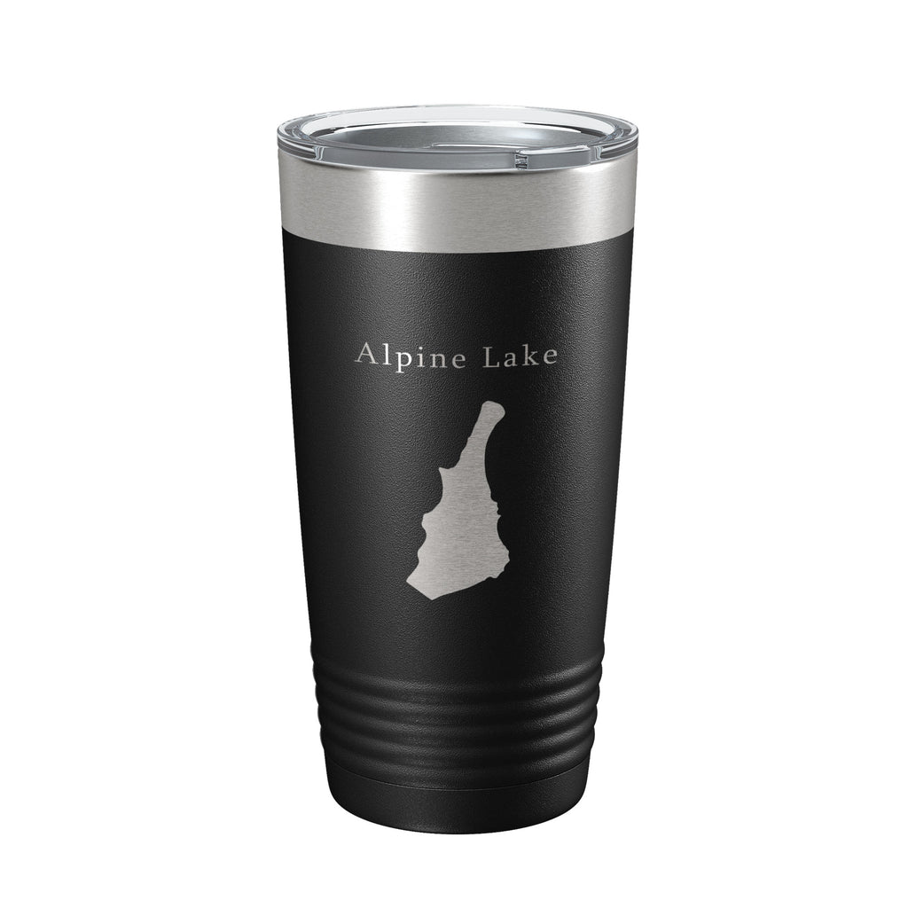 Alpine Lake Hull's Map Tumbler Travel Mug Insulated Laser Engraved Coffee Cup West Virginia 20 oz