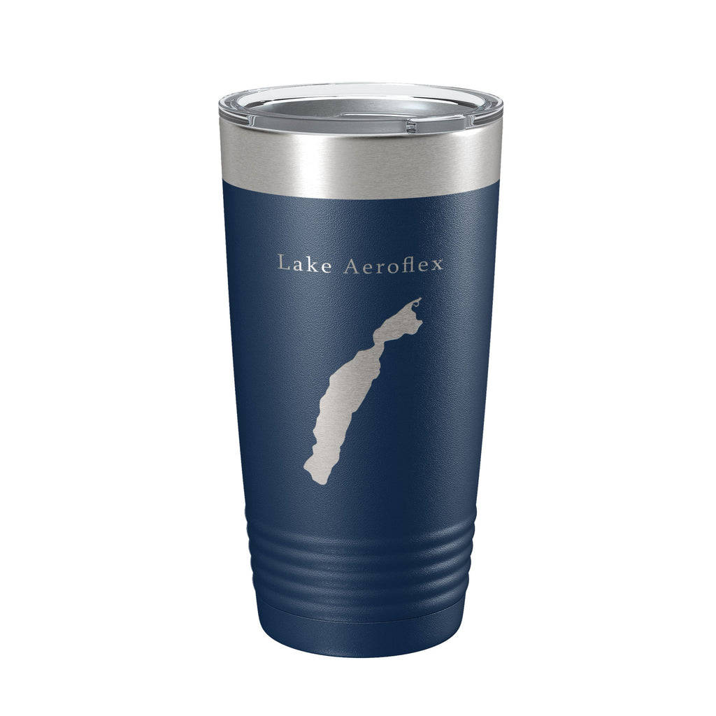 Lake Aeroflex Map Tumbler Travel Mug Insulated Laser Engraved Coffee Cup New Jersey 20 oz