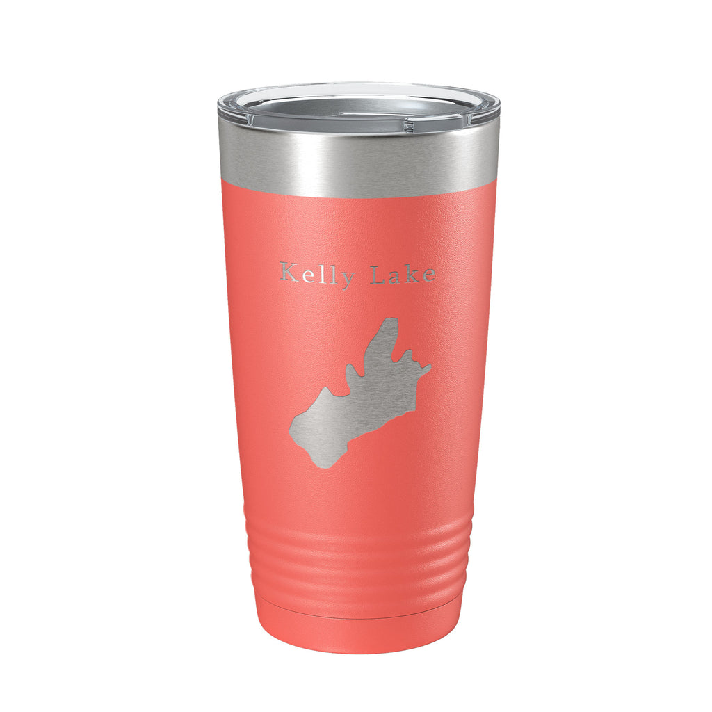 Kelly Lake Map Tumbler Travel Mug Insulated Laser Engraved Coffee Cup California 20 oz