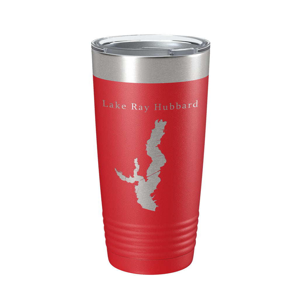 Lake Ray Hubbard Map Tumbler Travel Mug Insulated Laser Engraved Coffee Cup Texas 20 oz