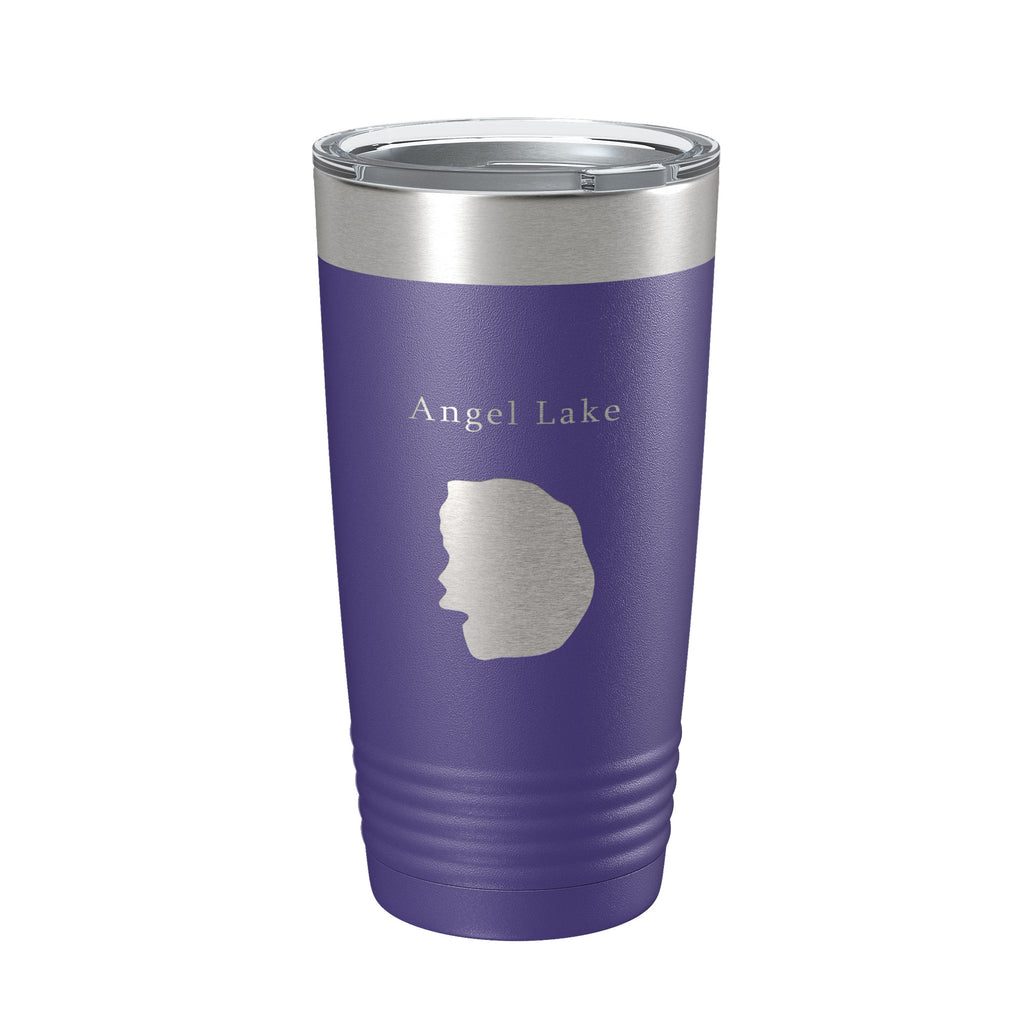 Angel Lake Map Tumbler Travel Mug Insulated Laser Engraved Coffee Cup Nevada 20 oz