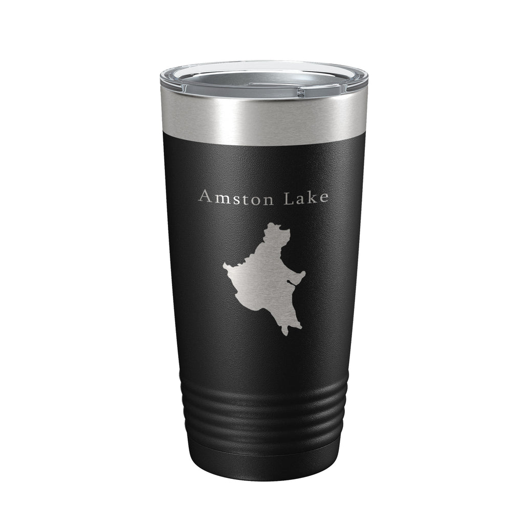 Amston Lake Map Tumbler Travel Mug Insulated Laser Engraved Coffee Cup Connecticut 20 oz